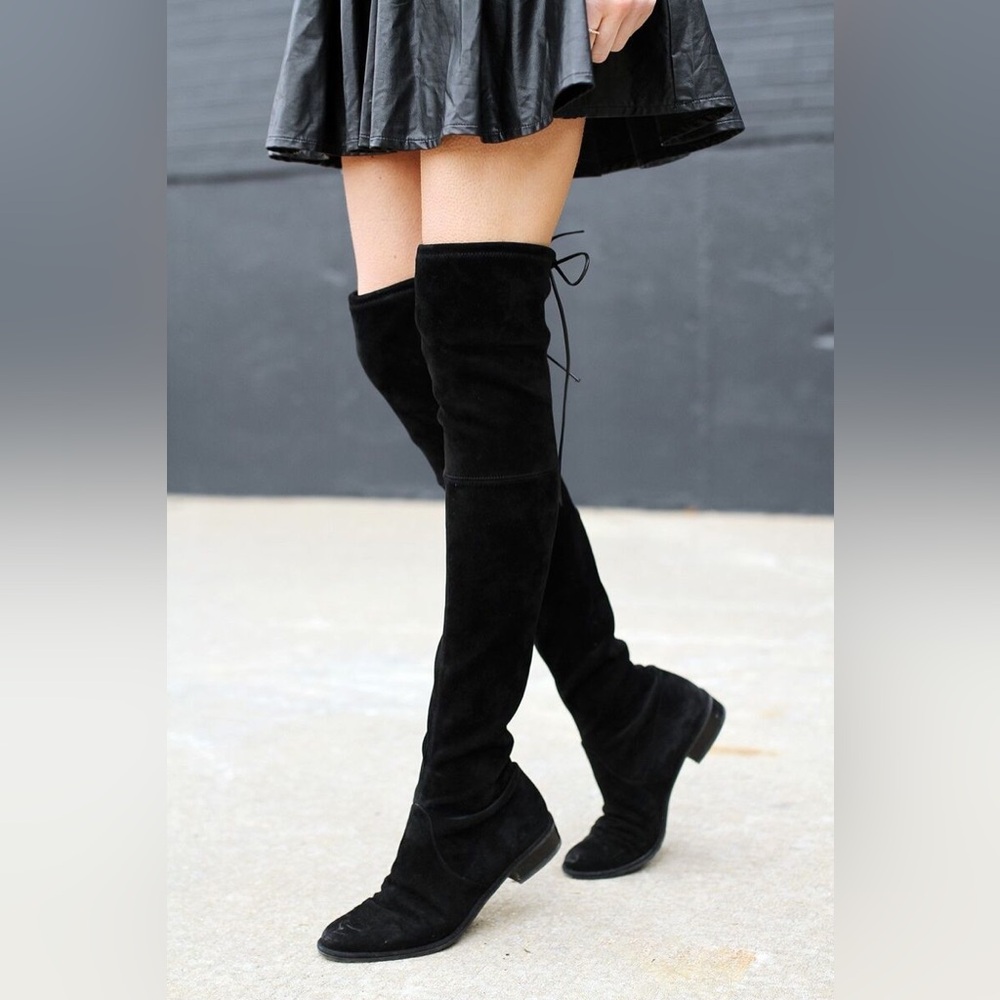 Stuart Weitzman Lowland Women's Black Over-the-Knee Boots. Worn once.